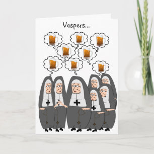 Carte Humour de la religieuse catholique