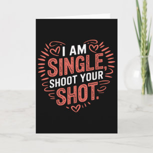 Carte Humour de la Saint-Valentin pour célibataires drôl