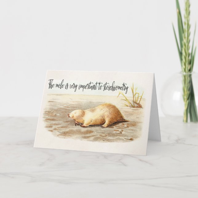 Carte Humour de la Science de citation de chimie de (Devant)