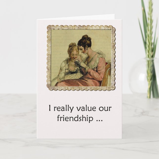 Carte Humour de l'amitié Edgy Ackerman Vintages Dames (Devant)