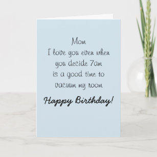 Cartes Humour D Pour La Mere D Anniversaire Zazzle Fr