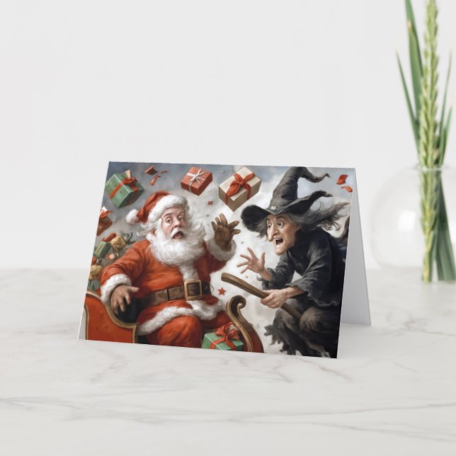 Carte Humour de Noël et d'Halloween (Devant)