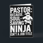 Carte Humour de pasteur drôle foi chrétienne leadership<br><div class="desc">Humour de pasteur drôle foi chrétienne leadership blague</div>