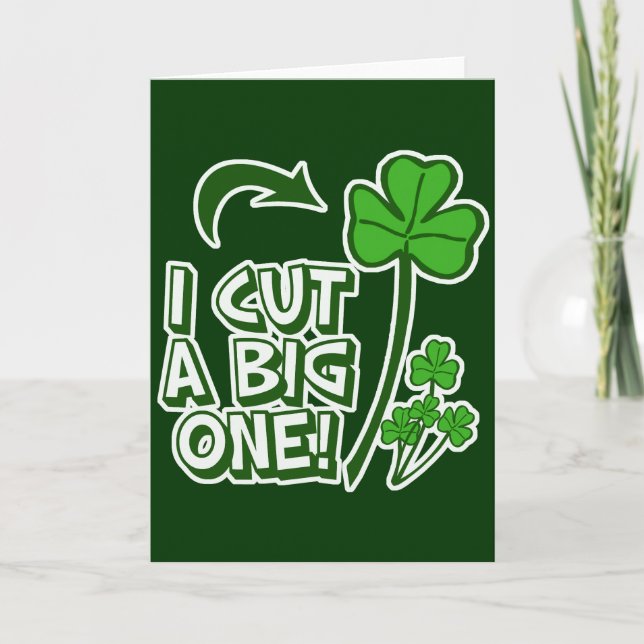 Carte Humour de péter du jour de St Patrick (Devant)