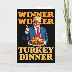 Carte Humour de Thanksgiving Trump Drôle Trump Gagnant G