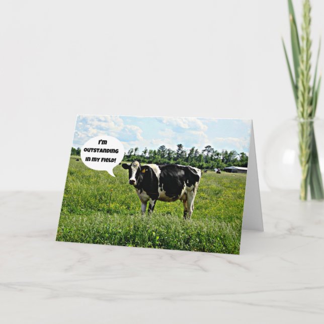 Carte Humour de vache (Devant)