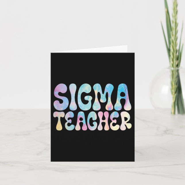 Carte Humour des amateurs de mèmes de professeur Sigma d (Devant)