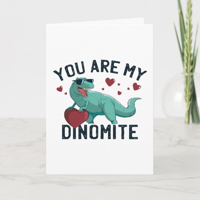 Carte Humour Dinomite Valentine (Devant)