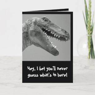 Carte Humour Dinosaur