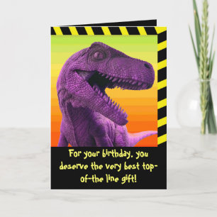 Carte Humour Dinosaur