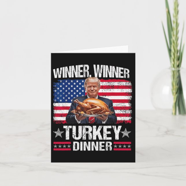 Carte Humour Drôle Gagnant Trump  (Devant)