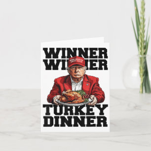 Carte Humour Drôle Trump Gagnant Dîner Dîner Turquie