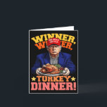 Carte Humour Drôle Trump Gagnant Dîner Dîner Turquie<br><div class="desc">Humour Drôle Trump gagnant Turquie Dîner Thanksgiving</div>