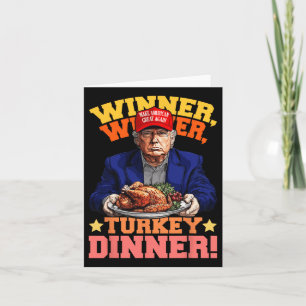 Carte Humour Drôle Trump Gagnant Dîner Dîner Turquie