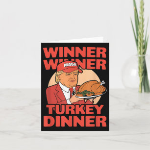 Carte Humour Drôle Trump Gagnant Dîner Dîner Turquie