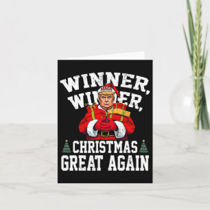 Carte Humour Drôle Trump gagnant Noël Grand Ag