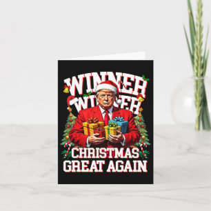 Carte Humour Drôle Trump gagnant Noël Grand Ag