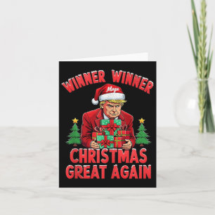 Carte Humour Drôle Trump gagnant Noël Grand Ag