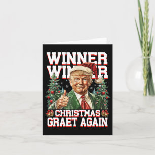 Carte Humour Drôle Trump gagnant Noël Grand Ag