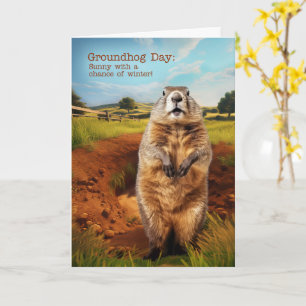 Carte Humour du jour de la marmotte