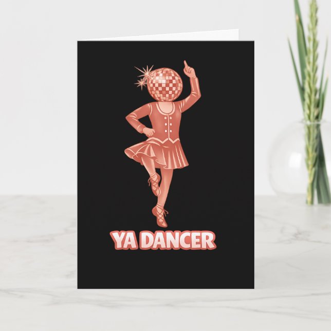 Carte Humour écossais drôle danseur Félicitations (Devant)