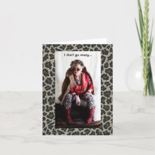 Carte Humour Gone Crazy entre salutation normale