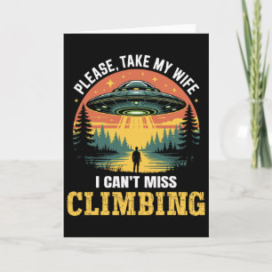 Carte Humour Homme Ufo Ascension Blague Abduction Alien