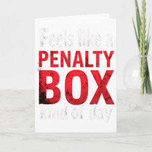 Carte Humour Le hockey ressemble à une journée en cage d