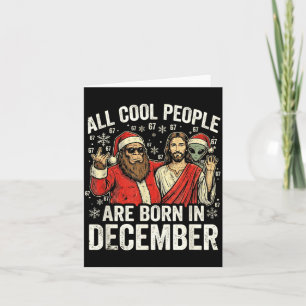 Carte Humour Noël Anniversaire Drôle Jésus Né En Décembr
