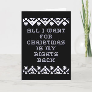 Carte Humour politique de Noël Citation de Noël Pro Trum