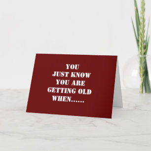 CARTE **HUMOUR POUR L'ANNIVERSAIRE DE VOTRE VIEUX* ANNIV
