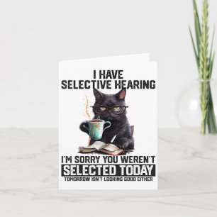 Carte Humour Sarcasme Dit Cadeau Chat Pour Hommes Femmes