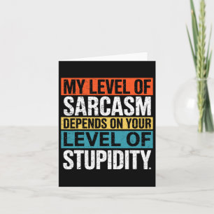 Carte Humour sarcastique 