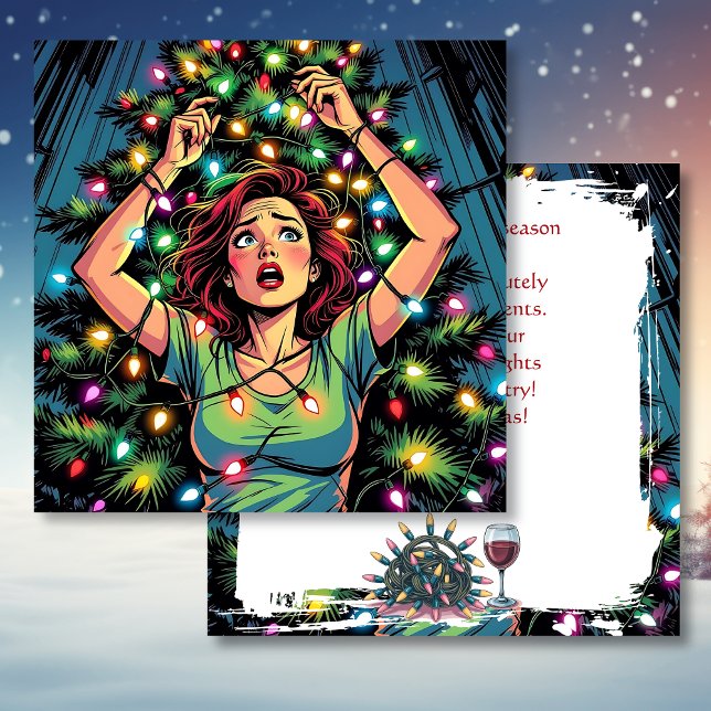 Carte Humour sarcastique de Noël drôle (Créateur téléchargé)