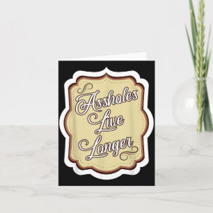 Carte Humour sarcastique drôle citation sarcasme trous e