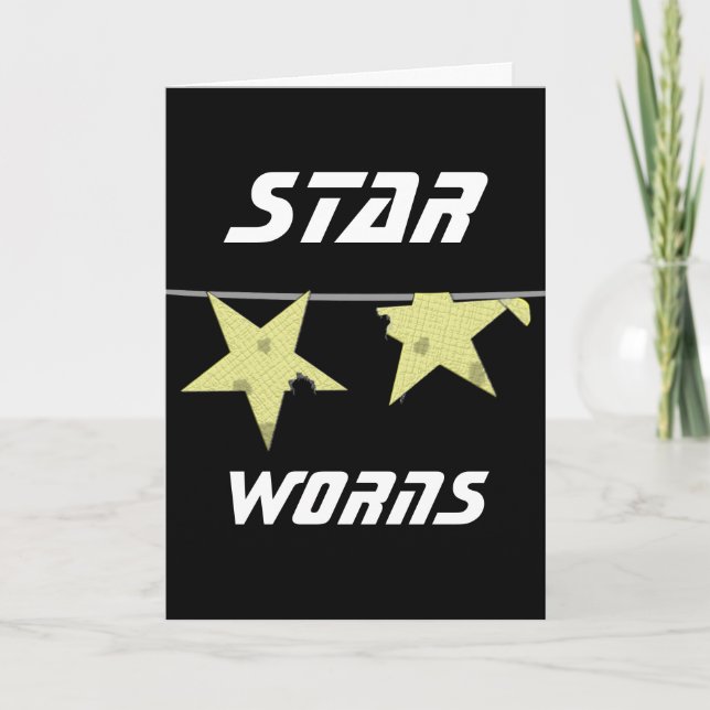 Carte Humour Star Worns (Devant)