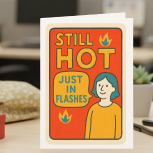 Carte Humour sur la ménopause, Femmes encore chaudes