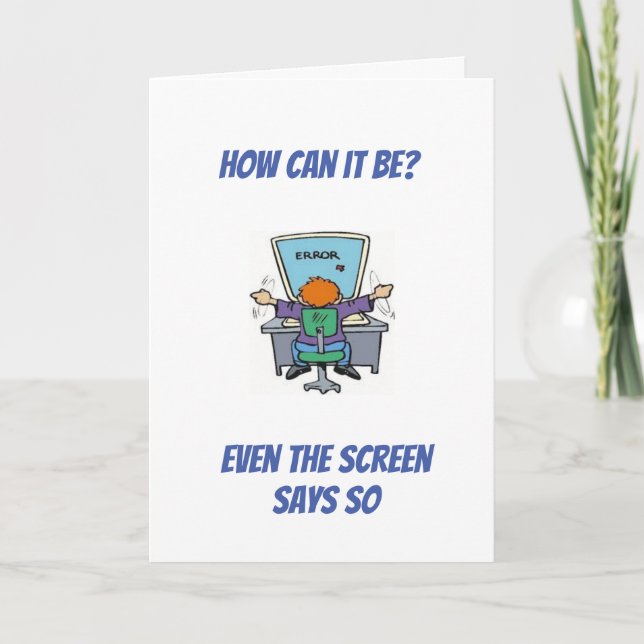 CARTE **HUMOUR SUR LE VIEILLISSEMENT/VOUS AVEZ L'A (Devant)