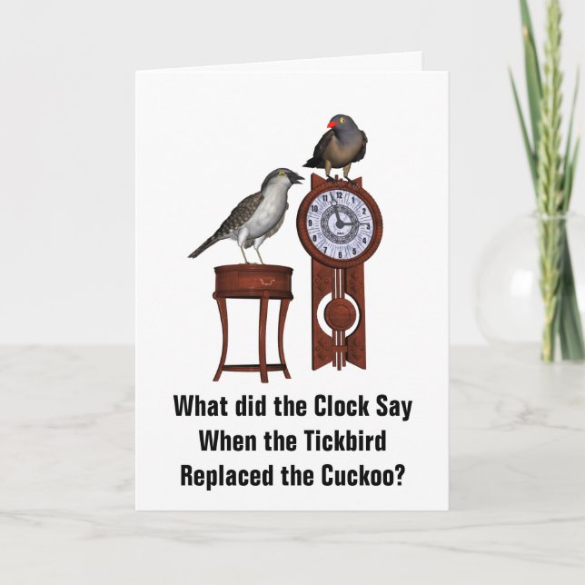 Carte Humour Tickbird (Devant)
