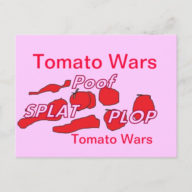Carte Humour Tomato Wars (Devant)