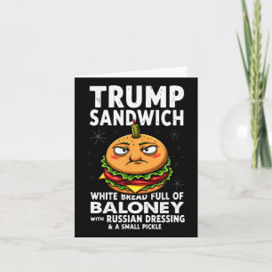 Carte Humour Trump Sandwich
