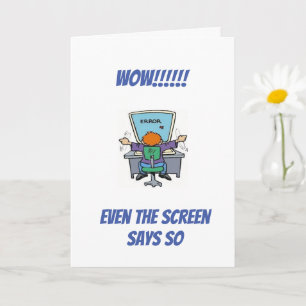 CARTE **HUMOUR VIEILLISSANT / VOUS RECHERCHEZ BON POUR V