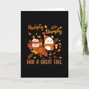 Carte Humpty Drôle Dumpty A Eu Une Grande Chute Bon Auto