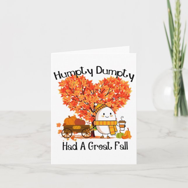 Carte Humpty Dumpty A Eu Une Grande Automne 1 (Devant)