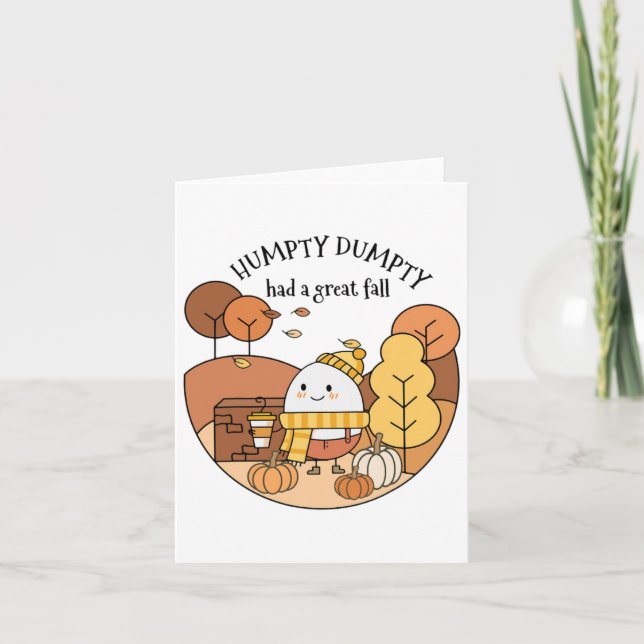 Carte Humpty Dumpty A Eu Une Grande Chute (Devant)