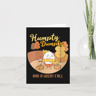 Carte Humpty Dumpty féminin a fait une grande chute drôl