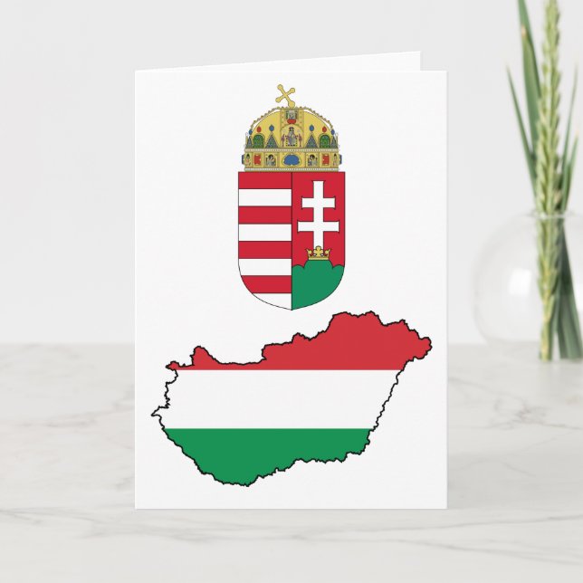 Carte Hungary Flag Map HU (Devant)