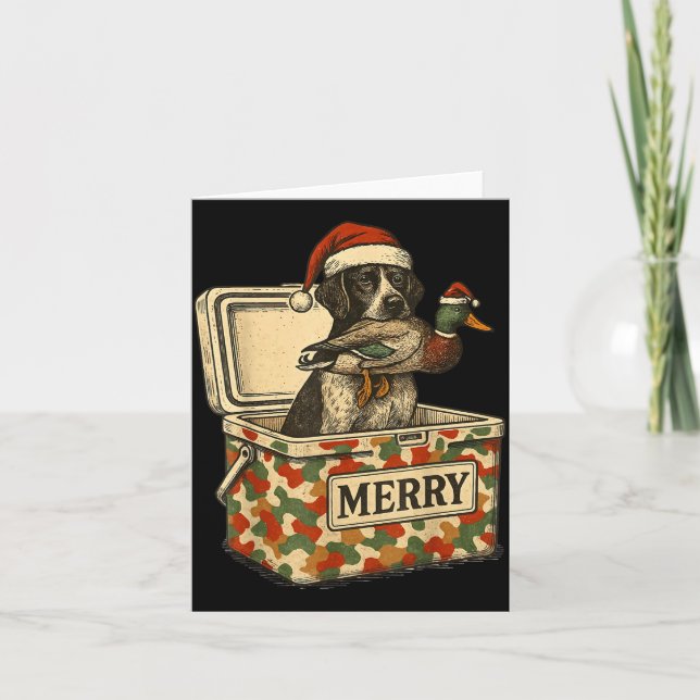 Carte Hunter Dad Christmas Mallard Xmas Duck Lover Women (Devant)