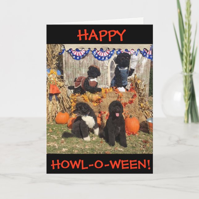 Carte Hurlement-o-Ween heureux !  La BO et ensoleillé - (Devant)