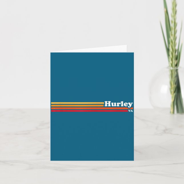Carte Hurley, Ky Vintage Sunset Retro  (Devant)
